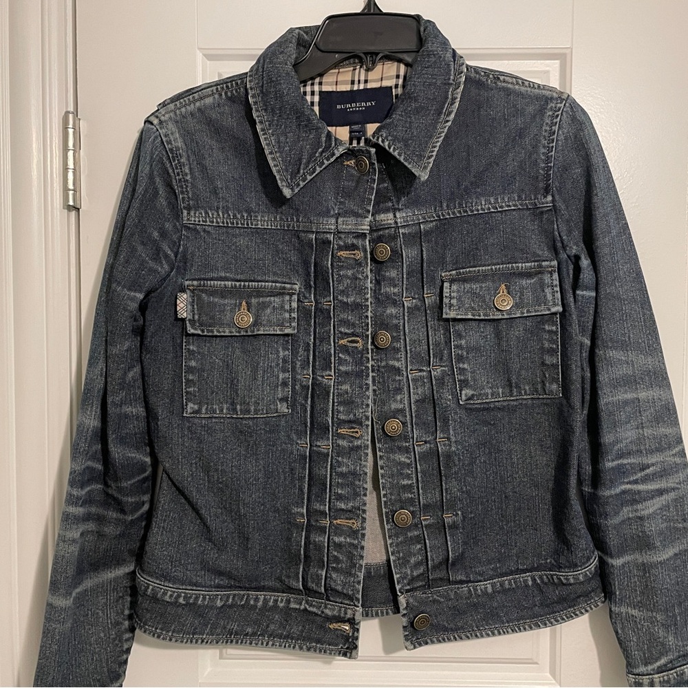 EUC Burberry jean jacket